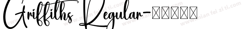 Griffiths Regular字体转换